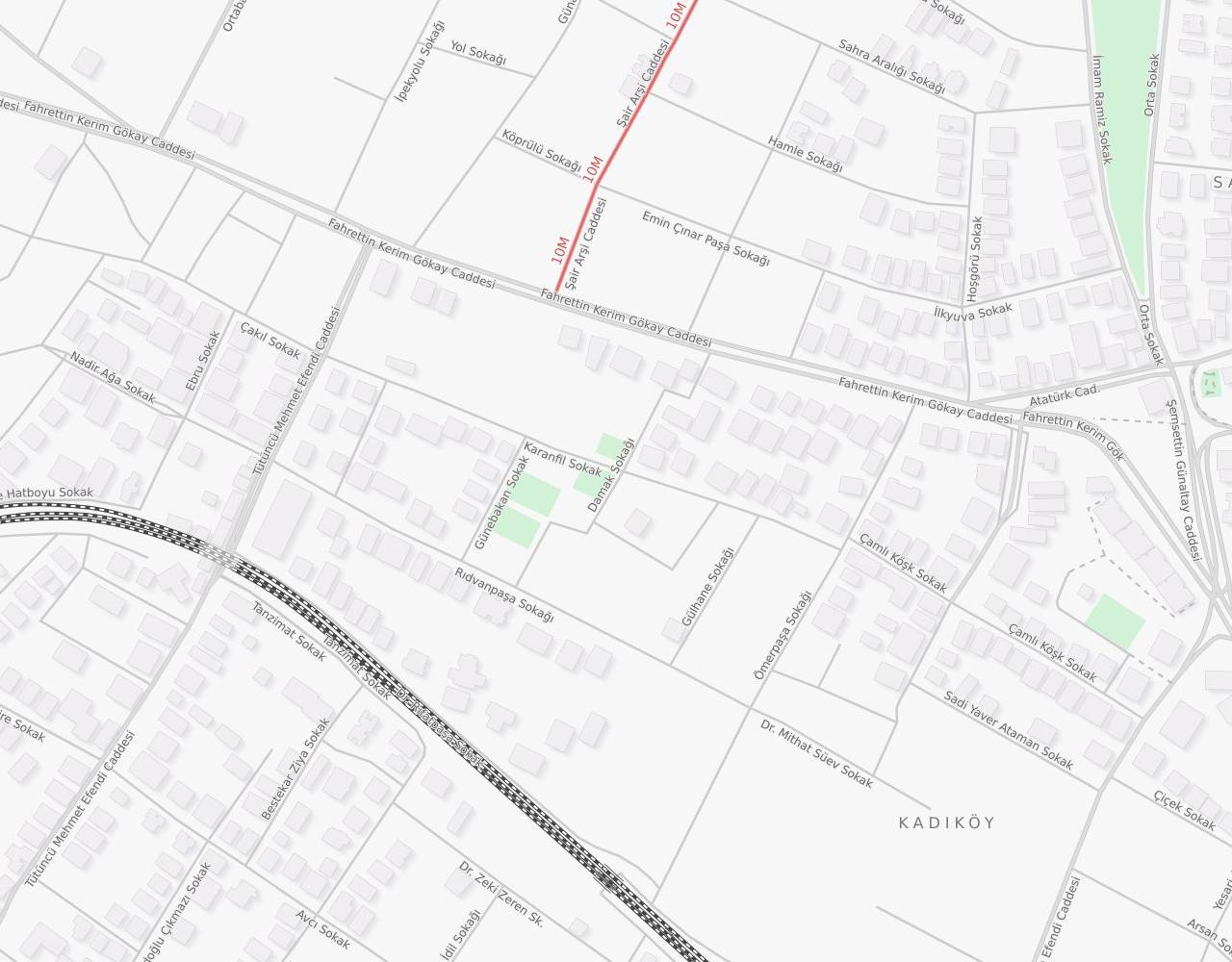 Damak Sokak Göztepe Kadıköy İstanbul harita