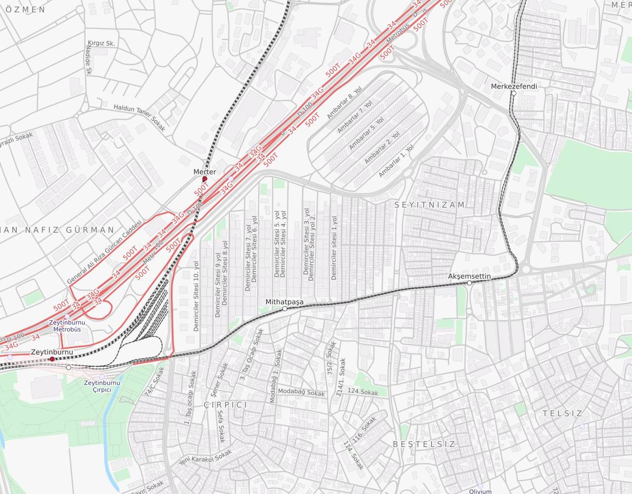 Demirciler Sitesi 2. Cadde Seyitnizam Zeytinburnu İstanbul harita