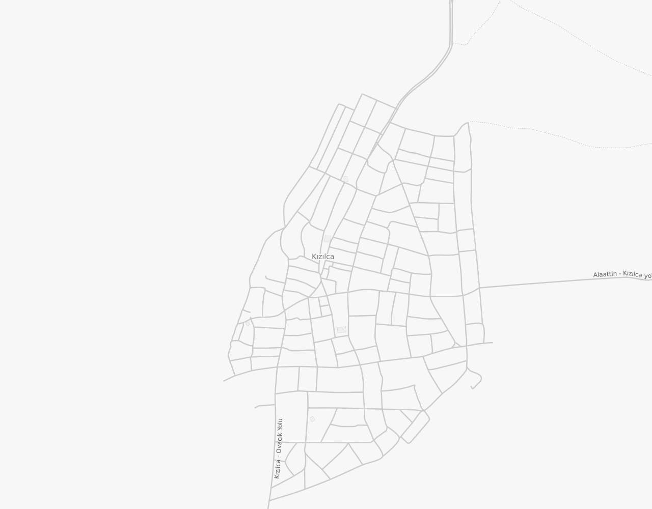 Denizli Tavas Kızılca Mahallesi harita