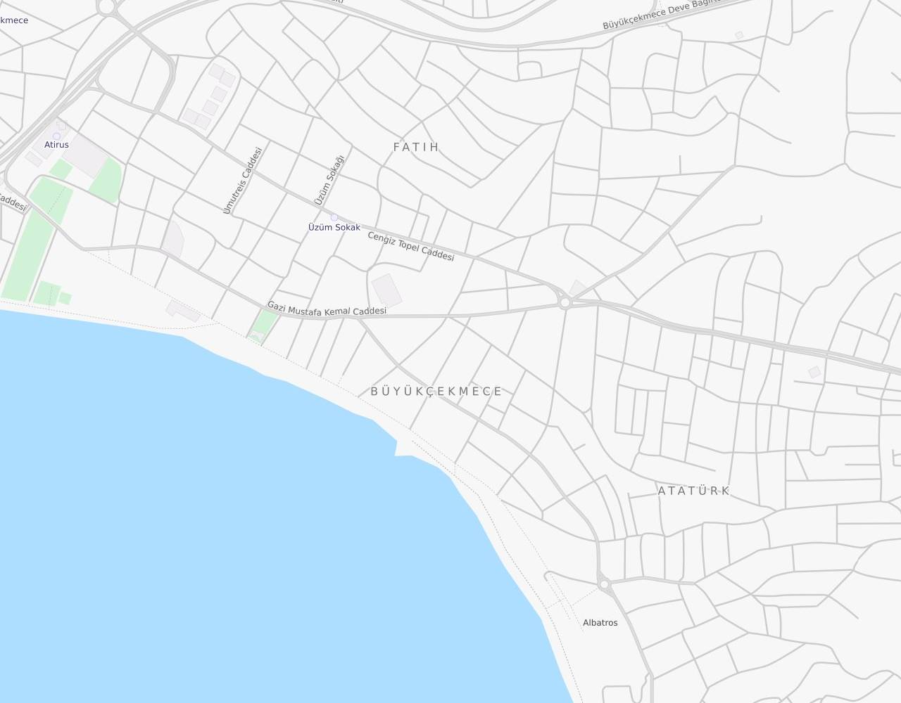 Marmara Caddesi Atatürk Büyükçekmece İstanbul harita
