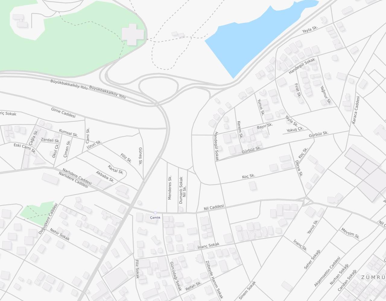 Mevlana Sokak Zümrütevler Maltepe İstanbul harita