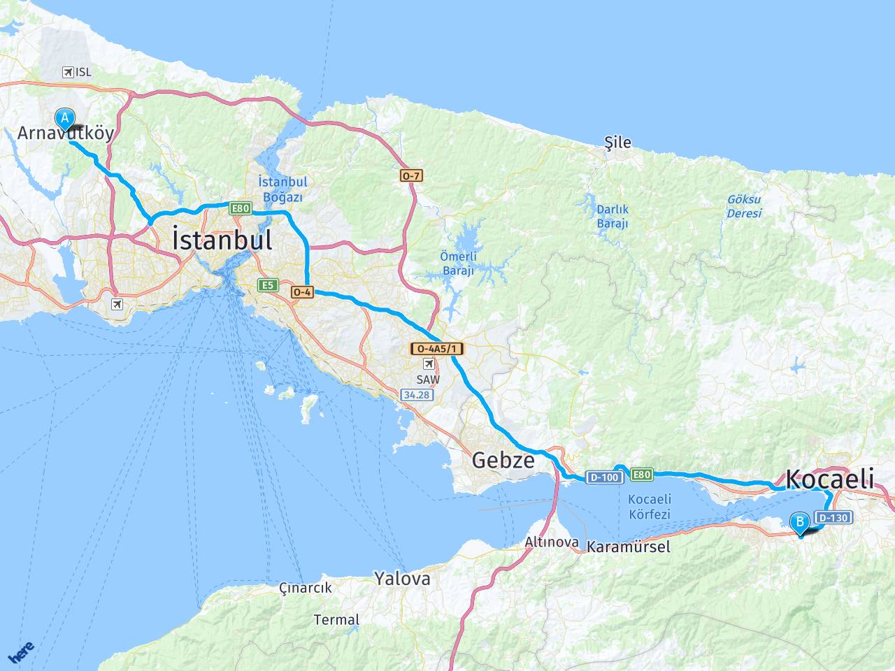 Arnavutköy Bebek Sahil Arası Kaç Kilometre?