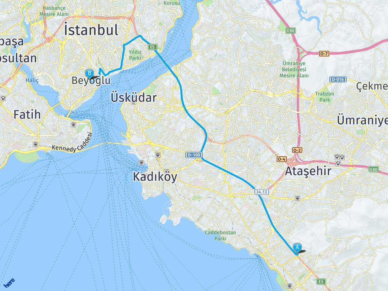 atasehir dudullu otogar taksim arasi mesafe atasehir dudullu otogar taksim yol haritasi atasehir dudullu otogar taksim kac saat kac km