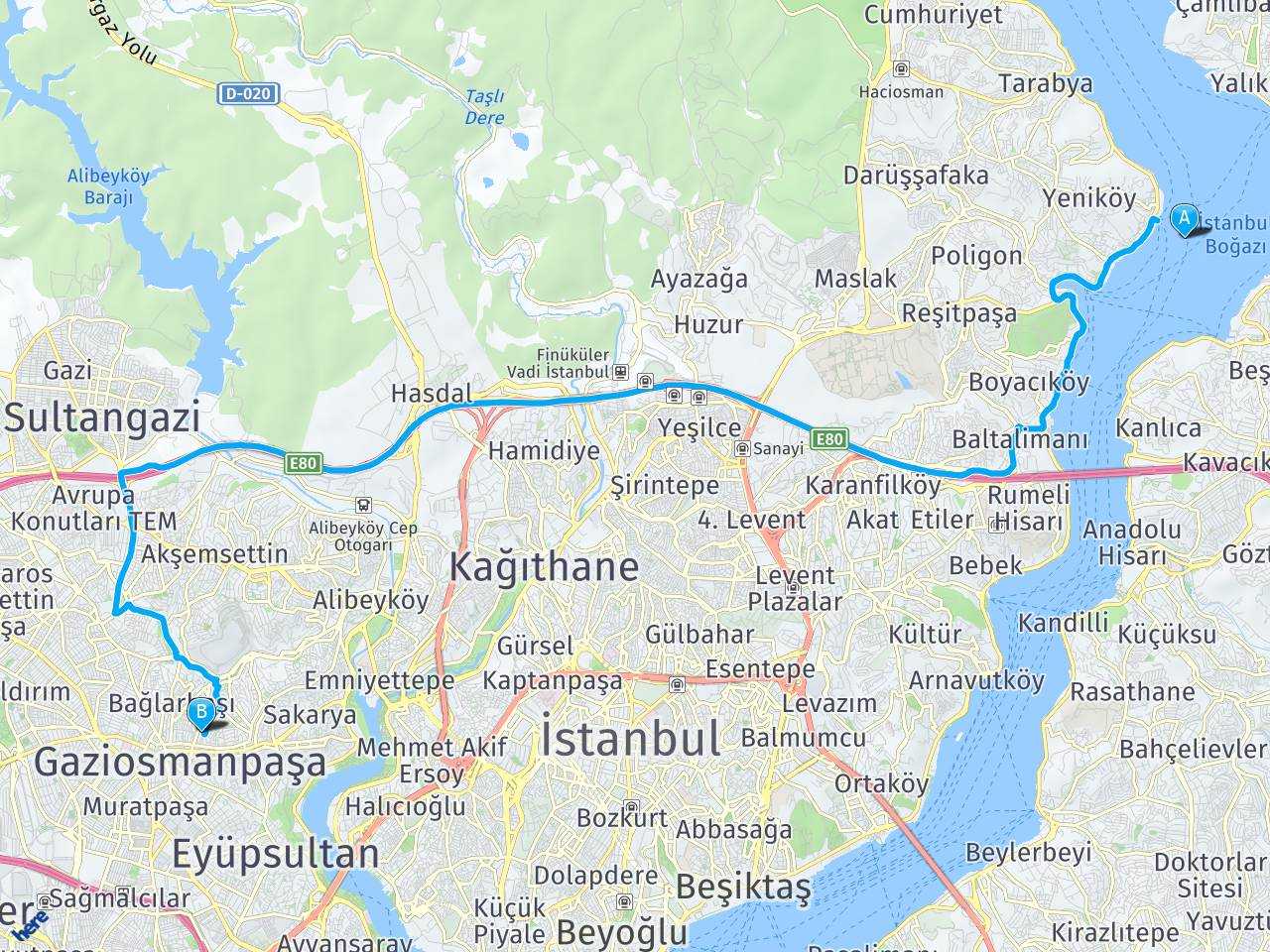 Boğaz Gaziosmanpaşa Sarıgöl Mahallesi haritası