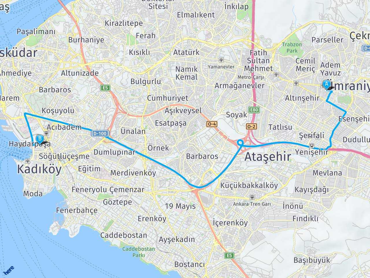 Divan İstanbul Asia KADIKÖY İSKELE haritası