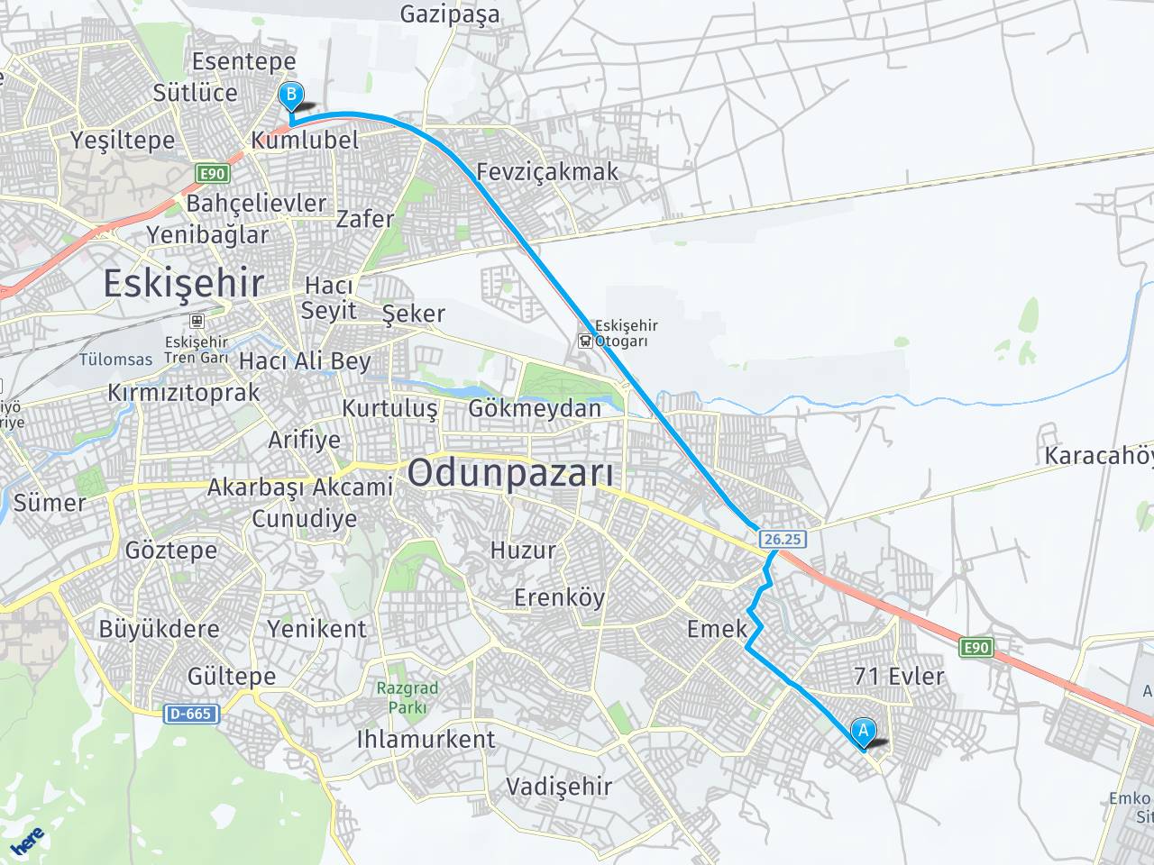 eskisehir espark eskisehir ogretmen evi arasi mesafe eskisehir espark eskisehir ogretmen evi yol haritasi eskisehir espark eskisehir ogretmen evi kac saat kac km