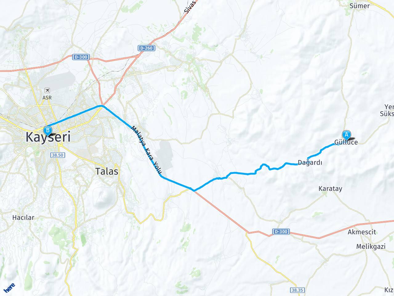 kayseri hava durumu gulluce kasabasi bunyan kayseri arasi hava nasil