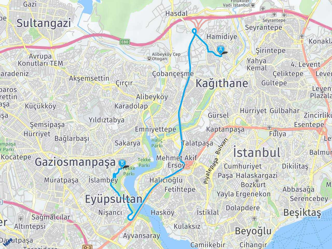 istanbul alibeykoy istanbul eyup arasi mesafe istanbul alibeykoy istanbul eyup yol haritasi istanbul alibeykoy istanbul eyup kac saat kac km