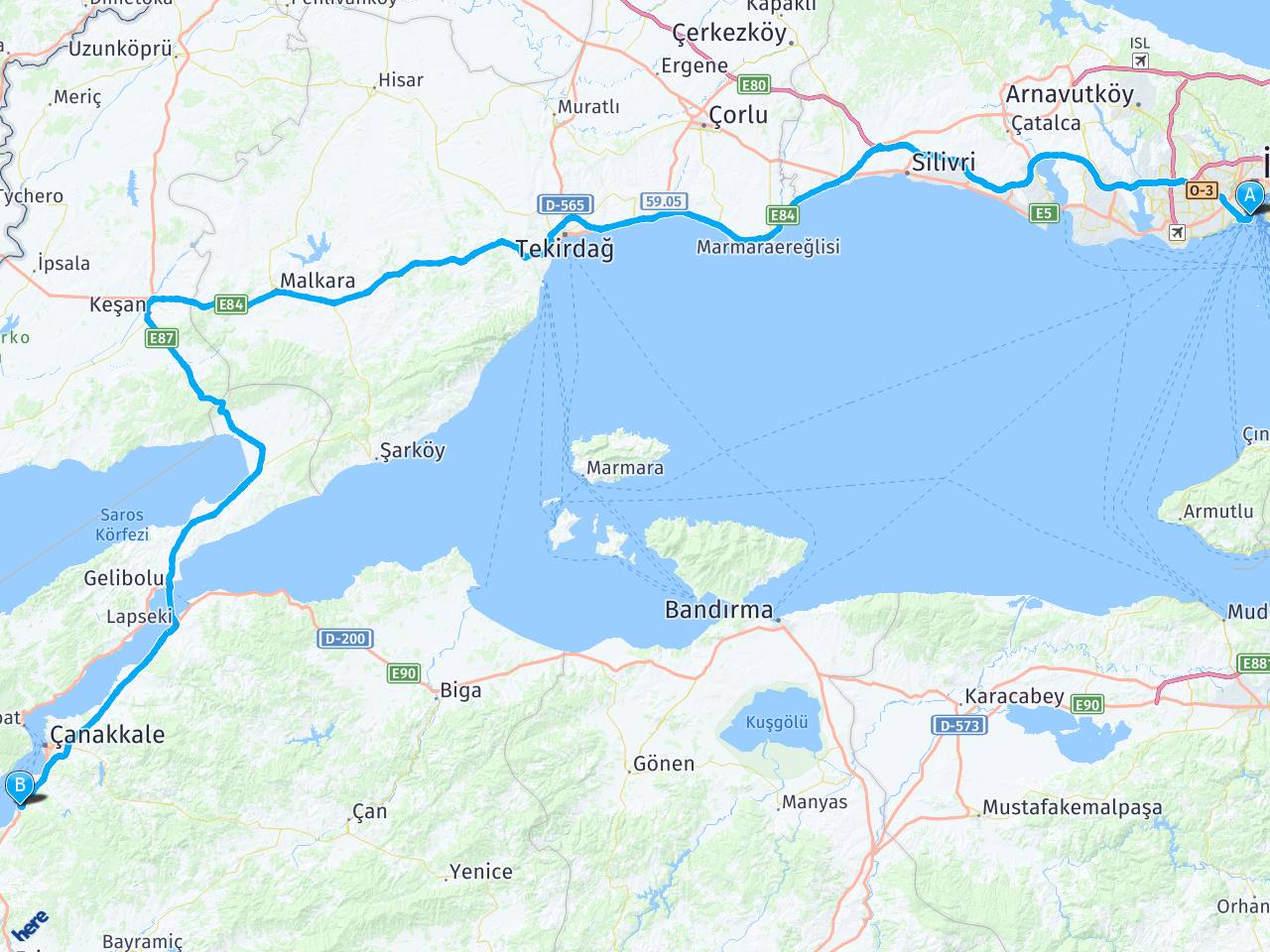 istanbul canakkale izmir arasi mesafe istanbul canakkale izmir yol haritasi istanbul canakkale izmir kac saat kac km