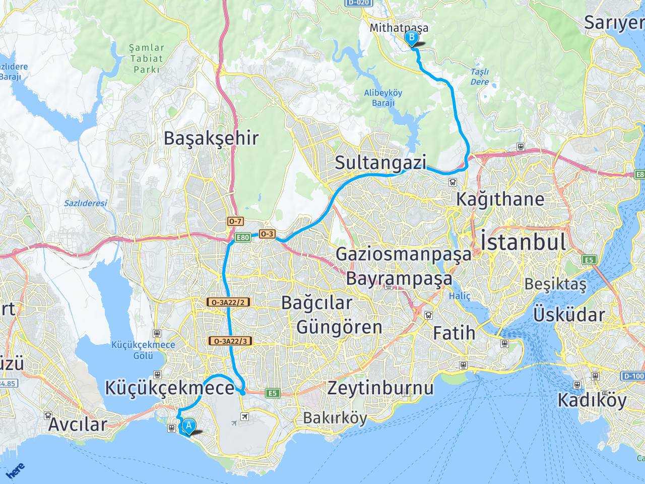 Stanbul Florya G Kt Rk Kemerburgaz Harita Stanbul Florya G Kt Rk