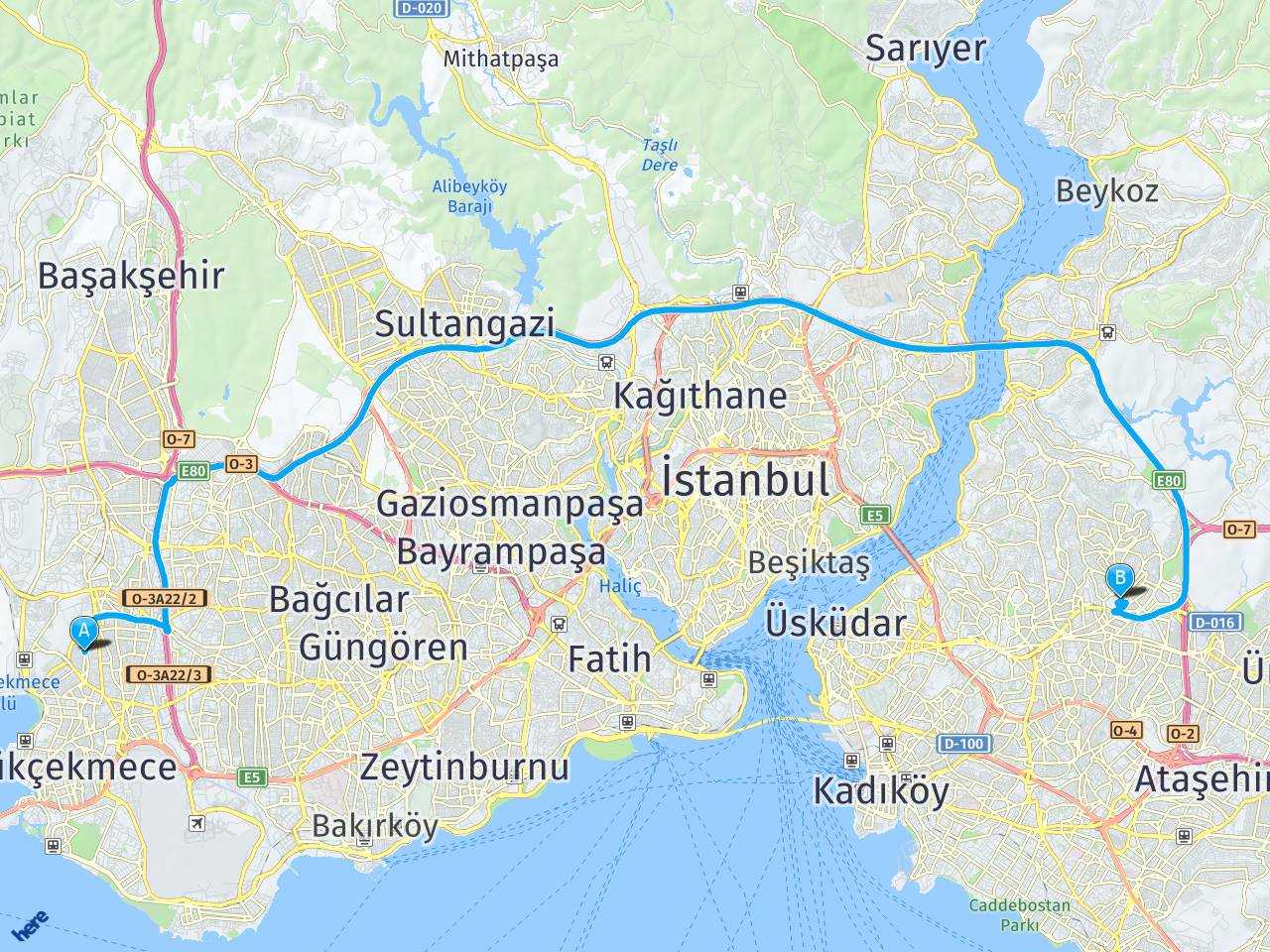 istanbul sogutlucesme yht umraniye arasi mesafe istanbul sogutlucesme yht umraniye yol haritasi istanbul sogutlucesme yht umraniye kac saat kac km