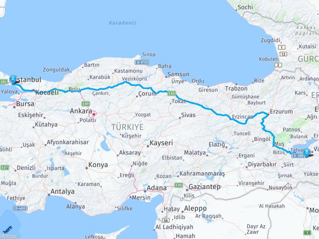 istanbul van gevas arasi mesafe istanbul van gevas yol haritasi istanbul van gevas kac saat kac km