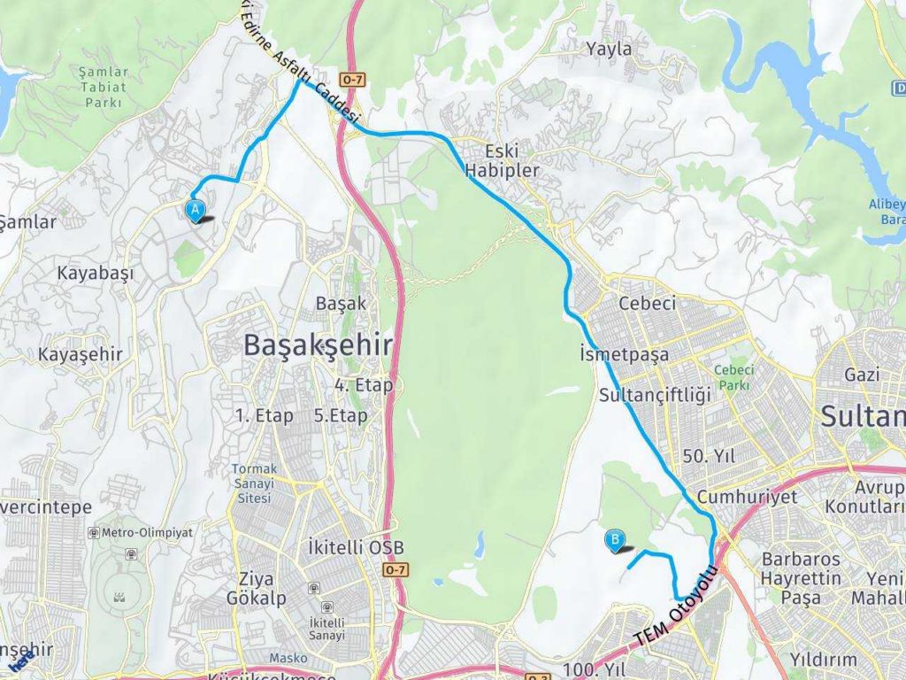 Kayaşehİr Başakşehir ESENLER haritası