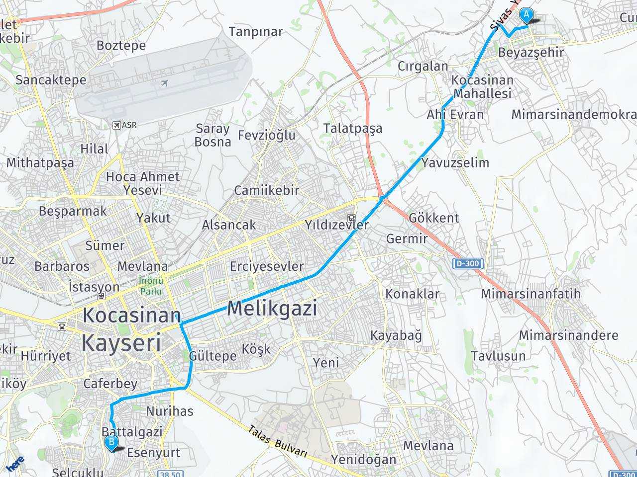 kayseri beyazsehir kayseri ildem arasi mesafe kayseri beyazsehir kayseri ildem yol haritasi kayseri beyazsehir kayseri ildem kac saat kac km