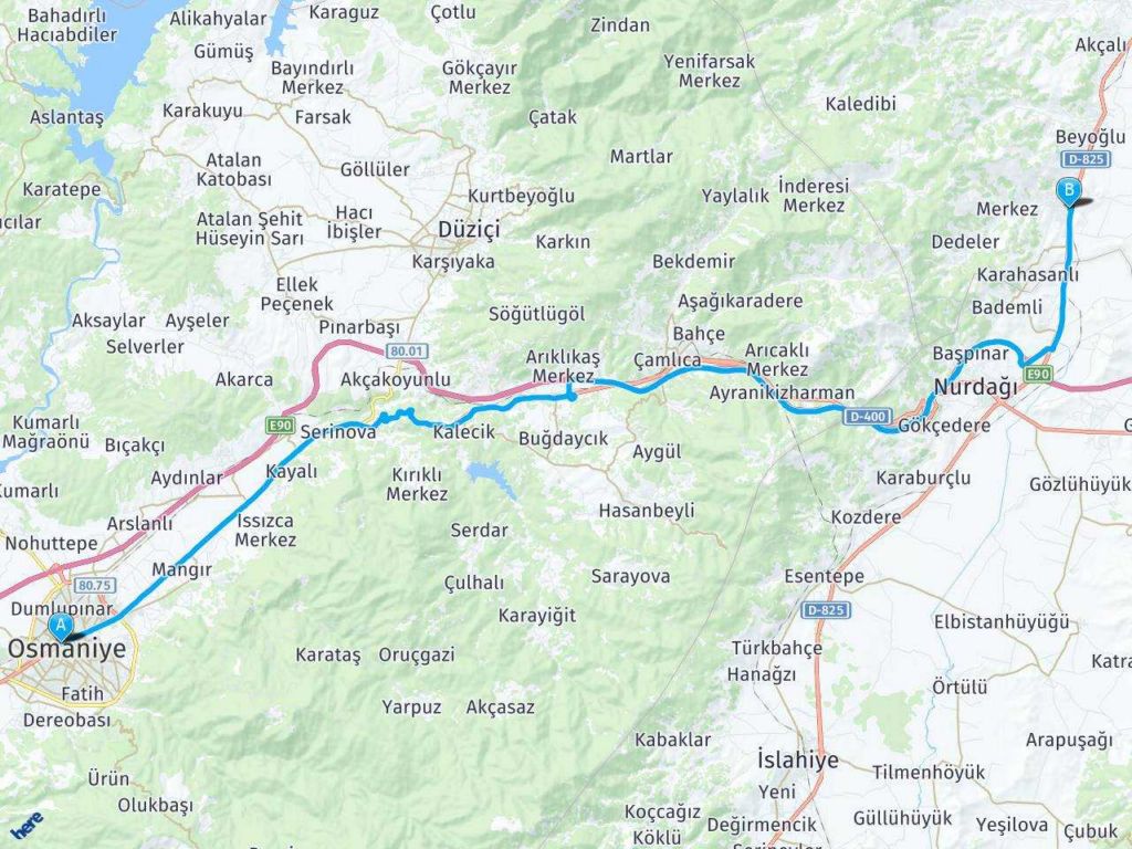 osmaniye sekeroba turkoglu kahramanmaras arasi mesafe osmaniye sekeroba turkoglu kahramanmaras yol haritasi osmaniye sekeroba turkoglu kahramanmaras kac saat kac km