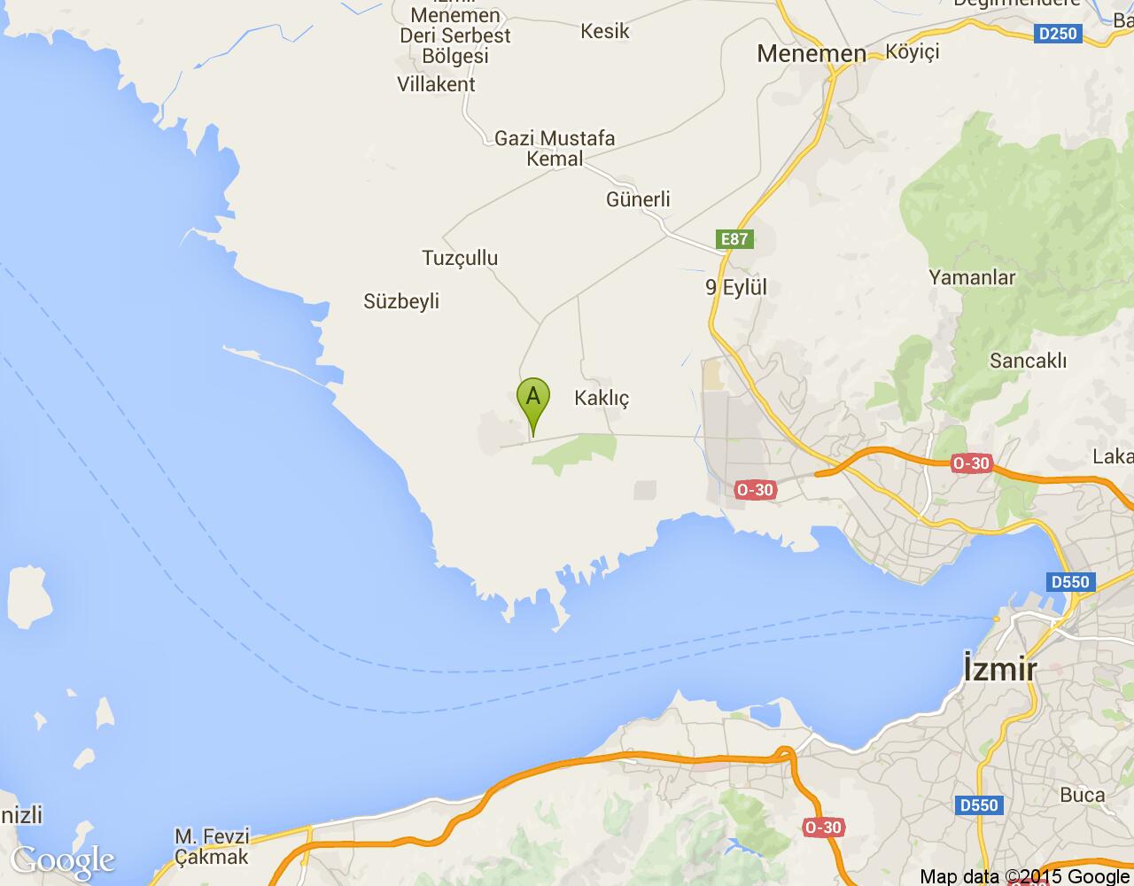 Çiğli İzmir harita