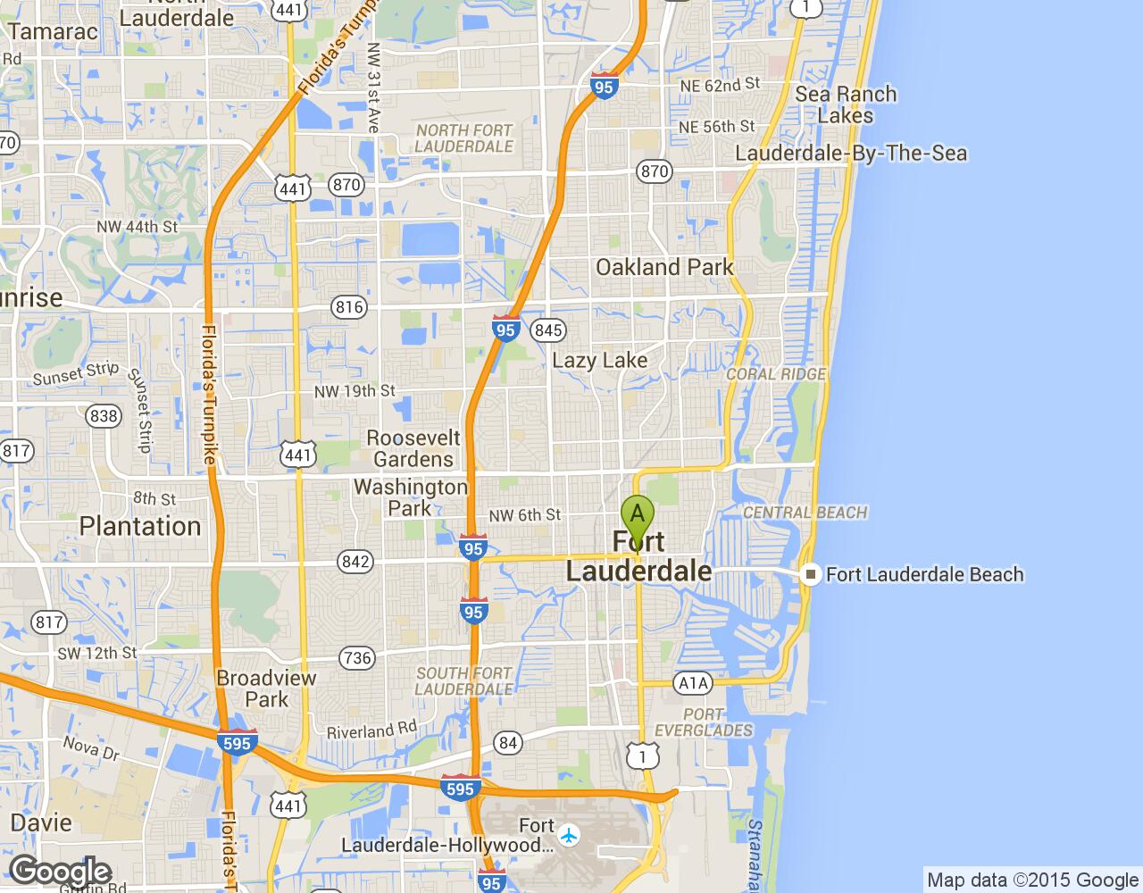 Fort Lauderdale harita.