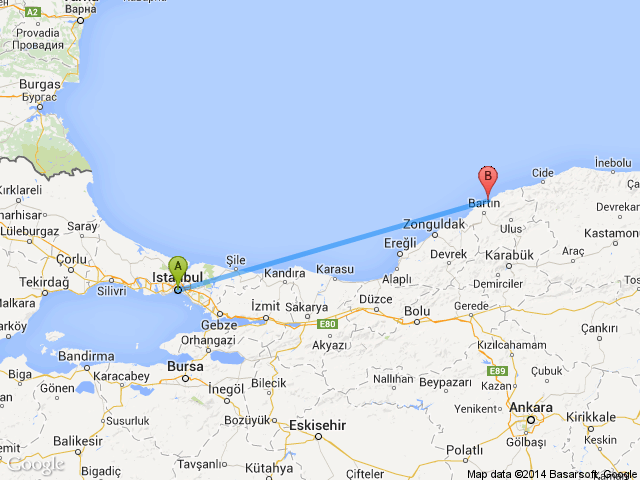 istanbul amasra arasi mesafe istanbul amasra yol haritasi istanbul amasra kac saat kac km