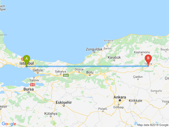 tosya istanbul arasi mesafe tosya istanbul yol haritasi tosya istanbul kac saat kac km