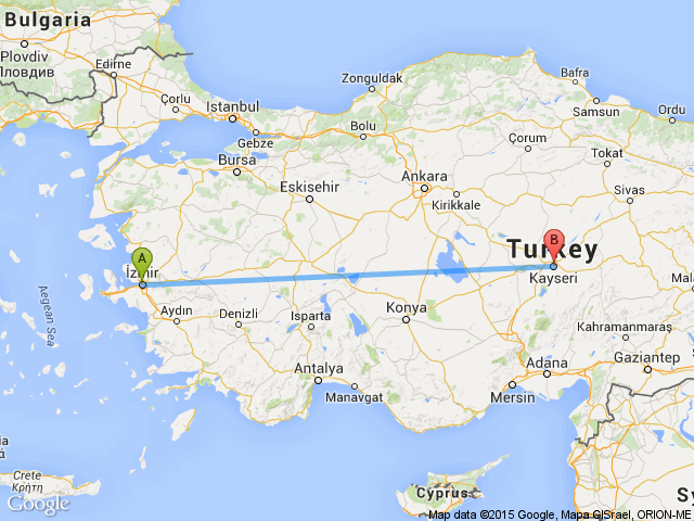 kayseri izmir haritasÄ± ile ilgili gÃ¶rsel sonucu