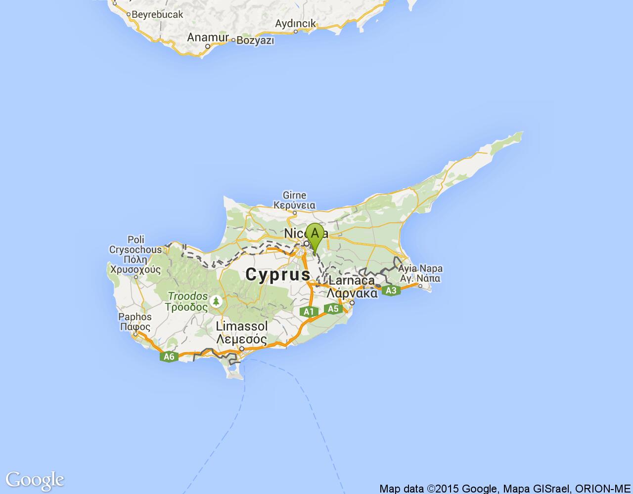 Kıbrıs harita
