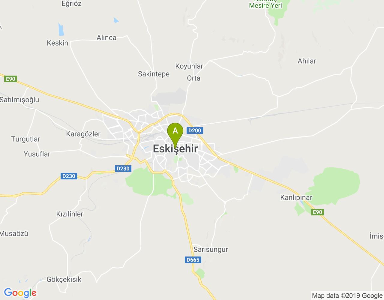 , Eskişehir harita