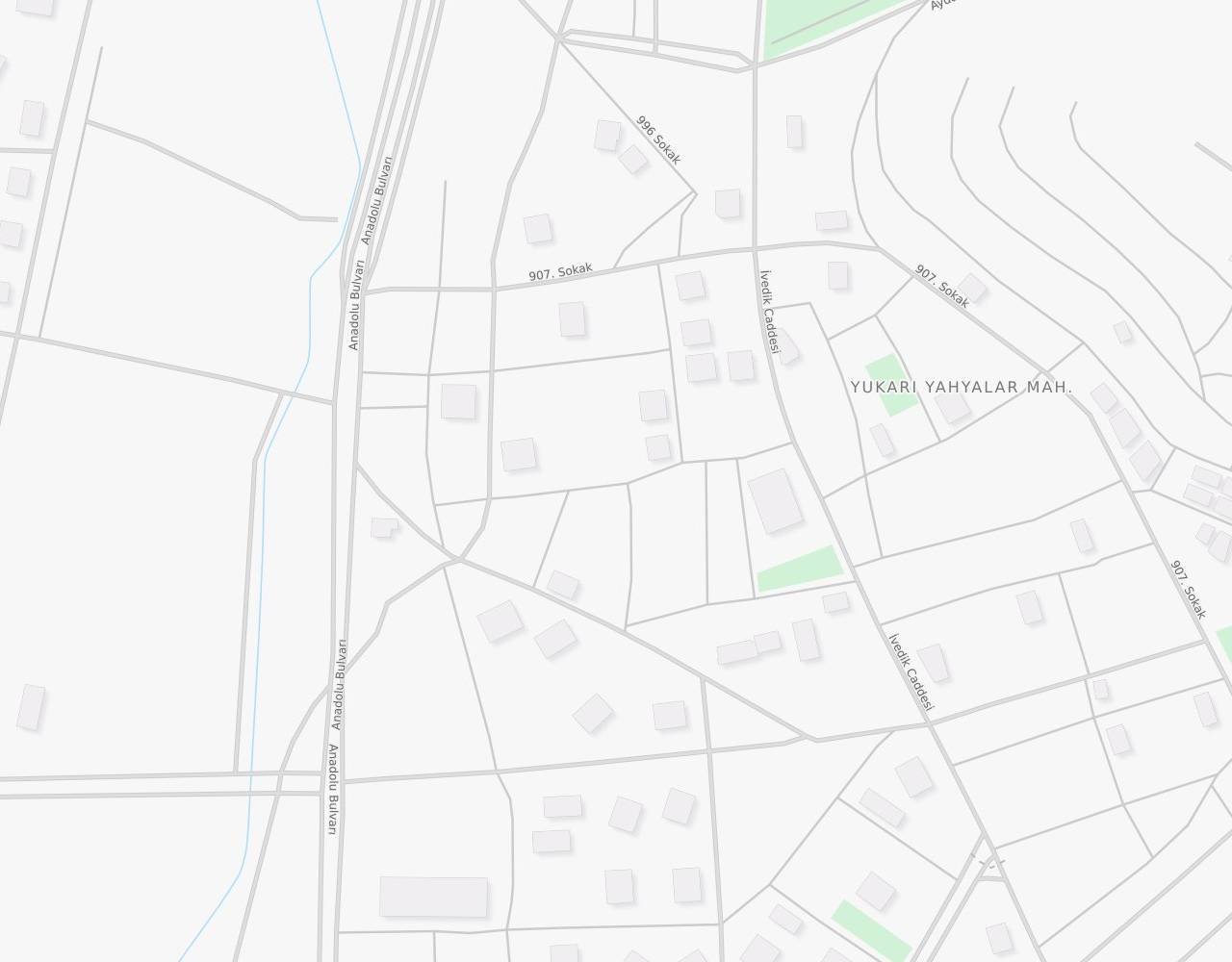 990. Sokak Aşağı Yahyalar Yenimahalle Ankara harita