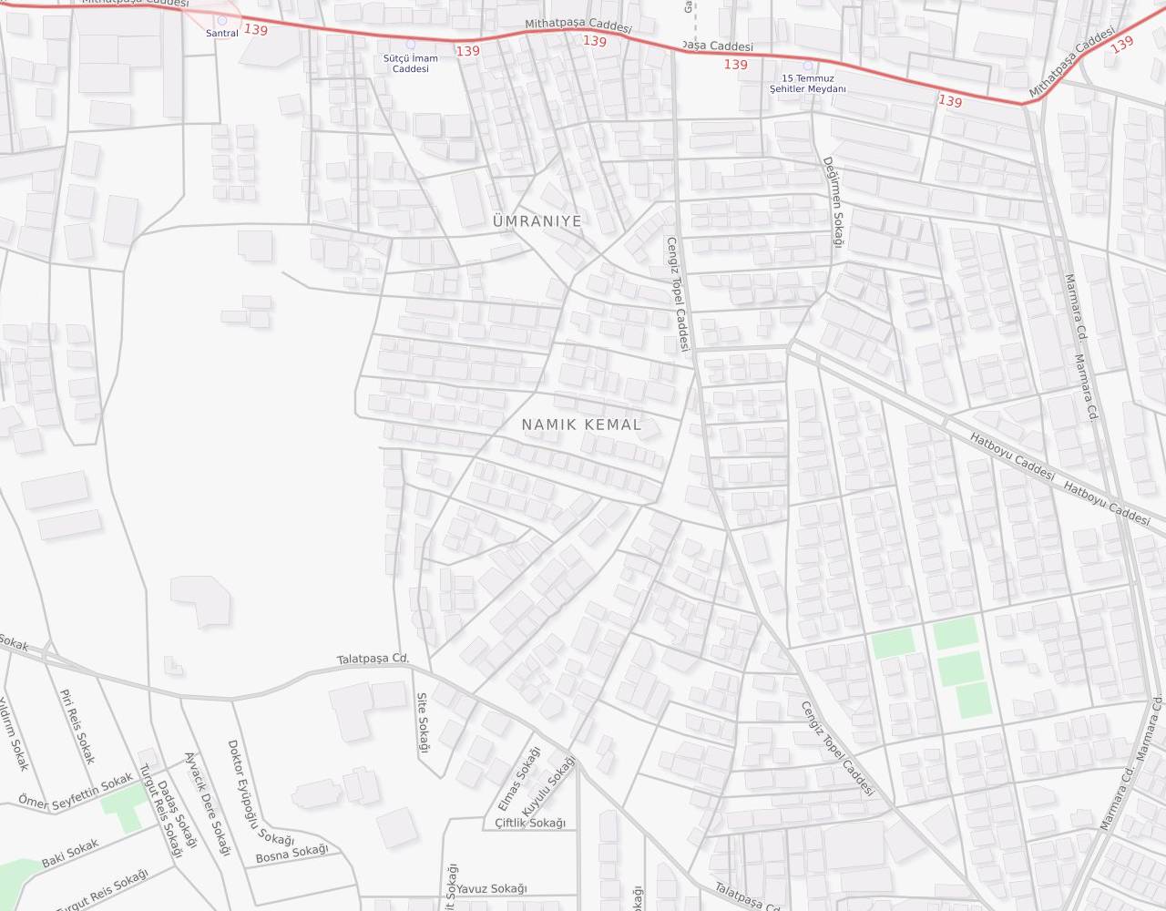 Arıcan Sokak Namık Kemal Ümraniye İstanbul harita