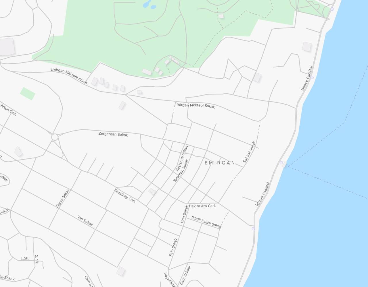 Ataman Sokak Emirgan Sarıyer İstanbul harita