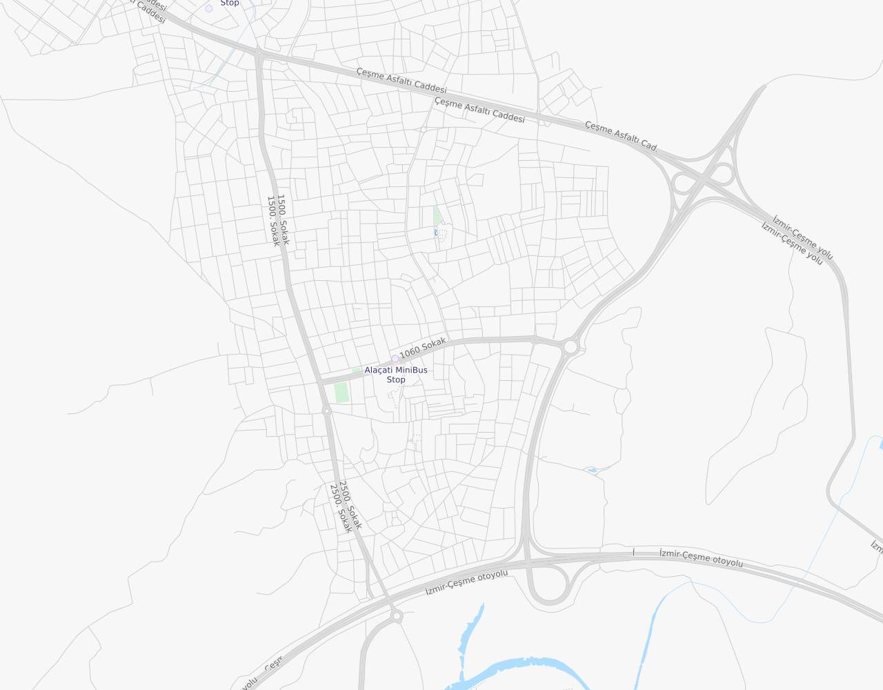 Atatürk Bulvarı Alaçatı Çeşme İzmir harita