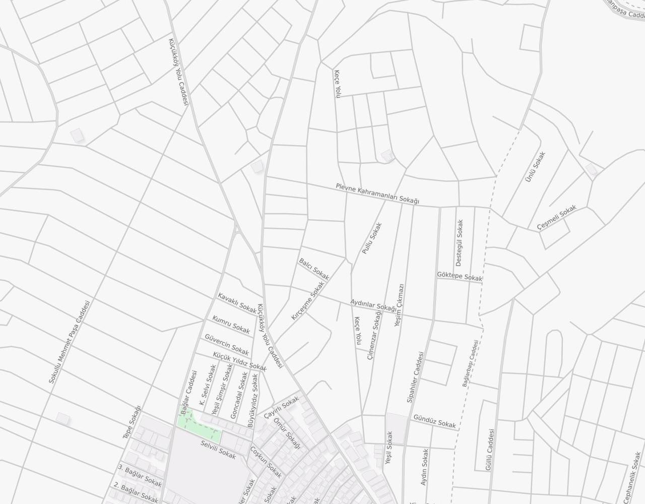 Bağlık Sokak Bağlarbaşı Gaziosmanpaşa İstanbul harita