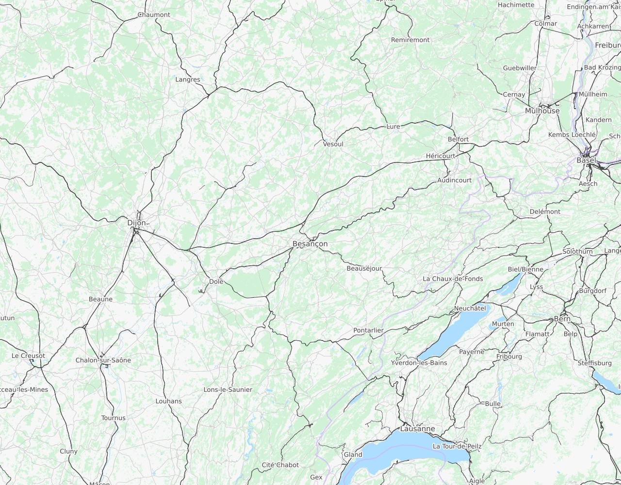 Besançon harita