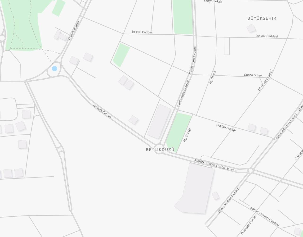 Beylikdüzü Cumhuriyet Mahallesi Çandarlı Sokak harita