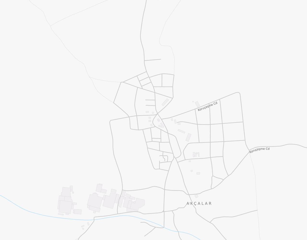 Bursa Nilüfer Akçalar Mahallesi harita
