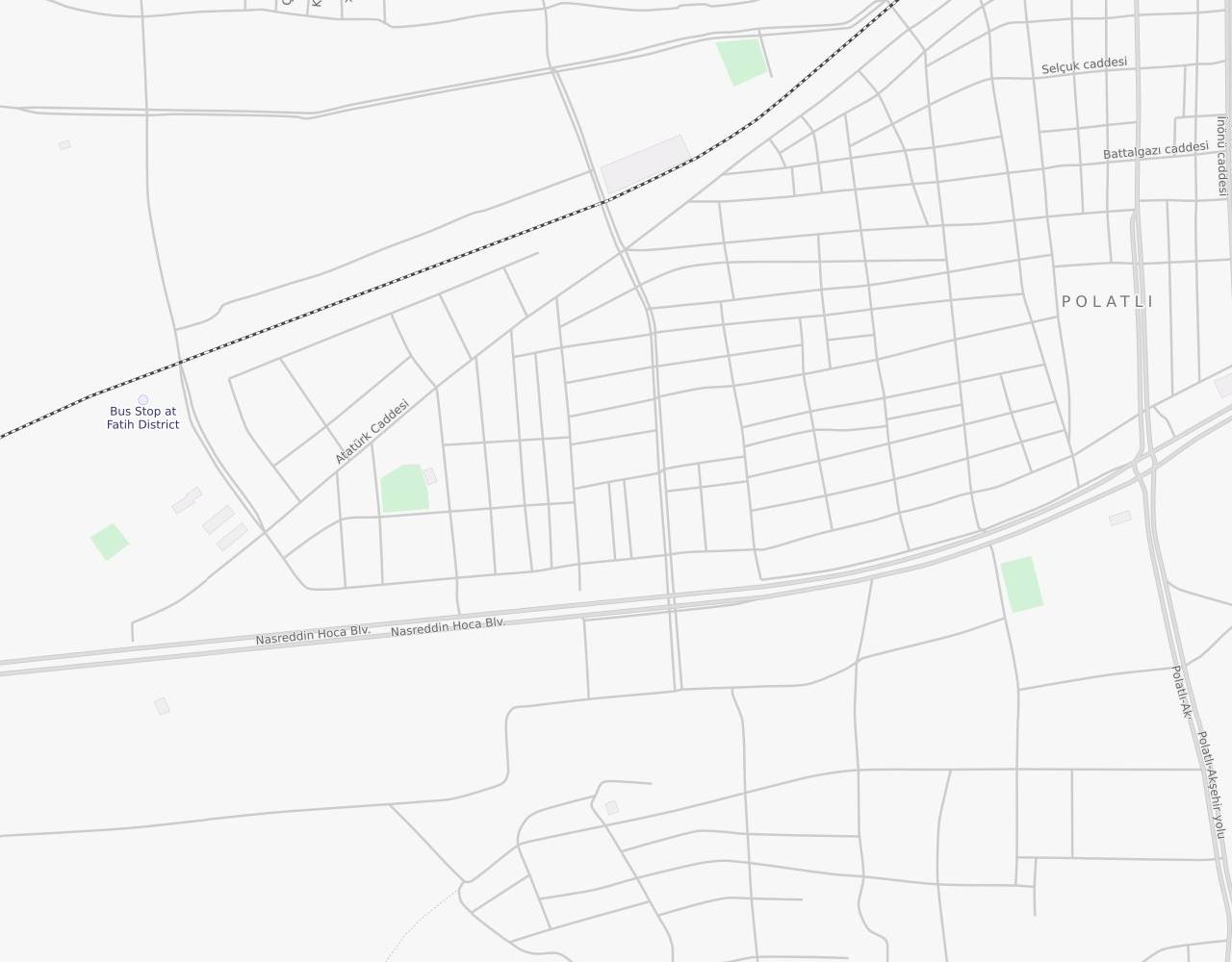 Cankurtaran Caddesi Fatih Polatlı Ankara harita