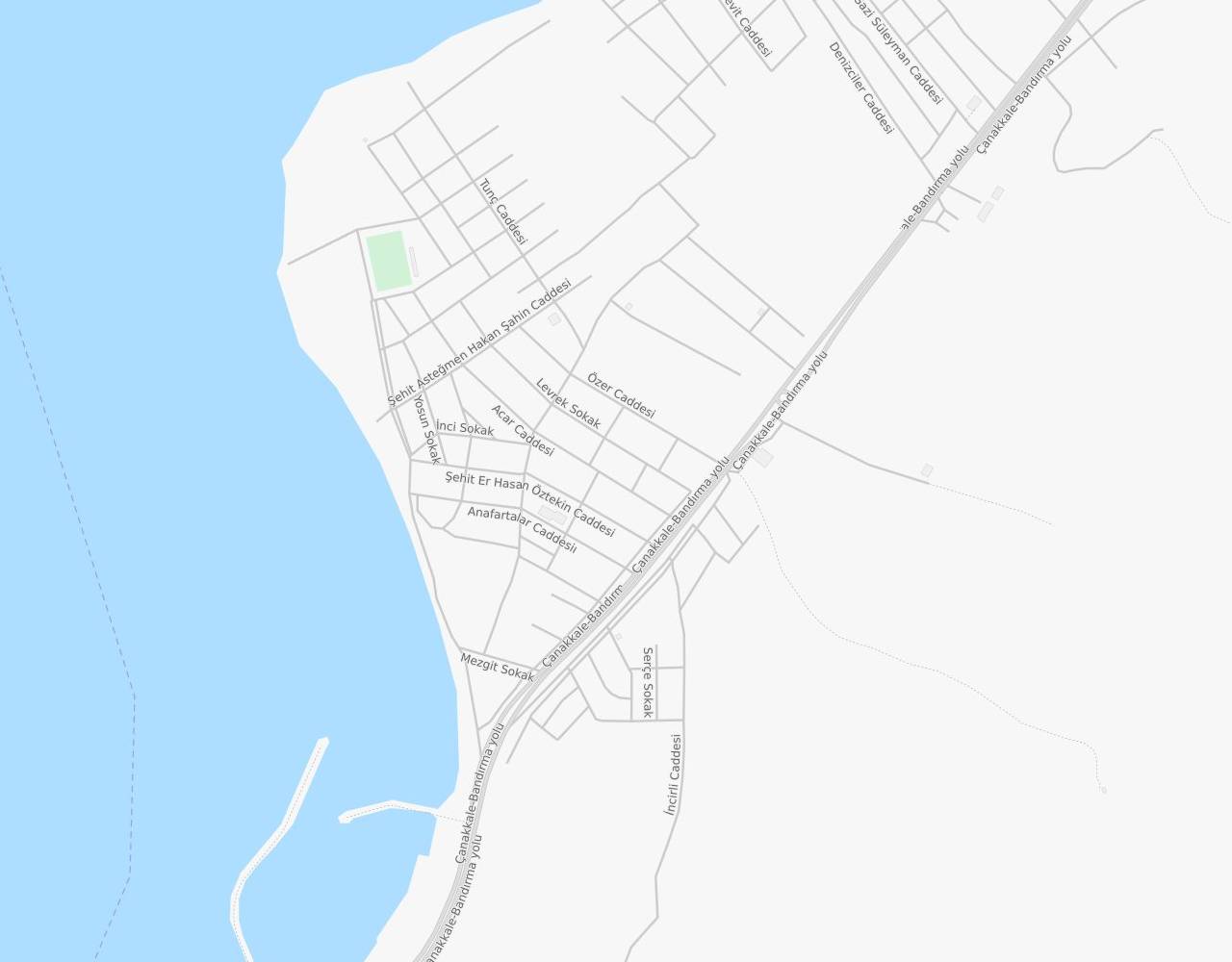 Dalyan Lapseki Çanakkale harita