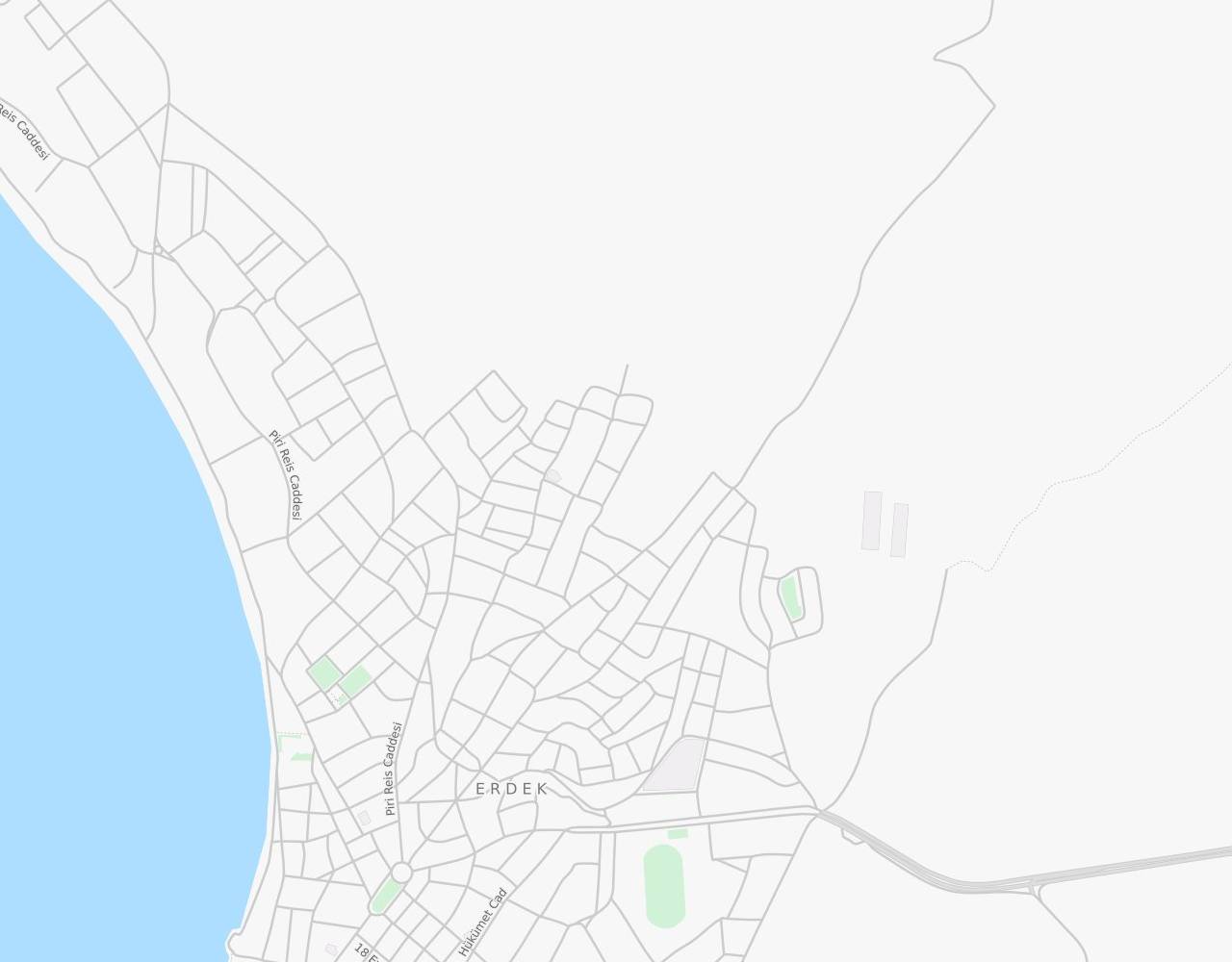 Dede Korkut Caddesi Atatürk Erdek Balıkesir harita