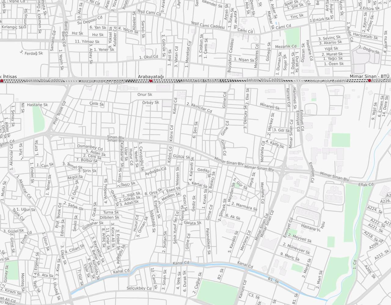 Eğitim Caddesi Yıldırım Bursa harita