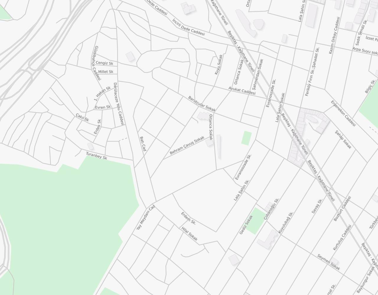 İstanbul Behram Çavuş Sokak harita