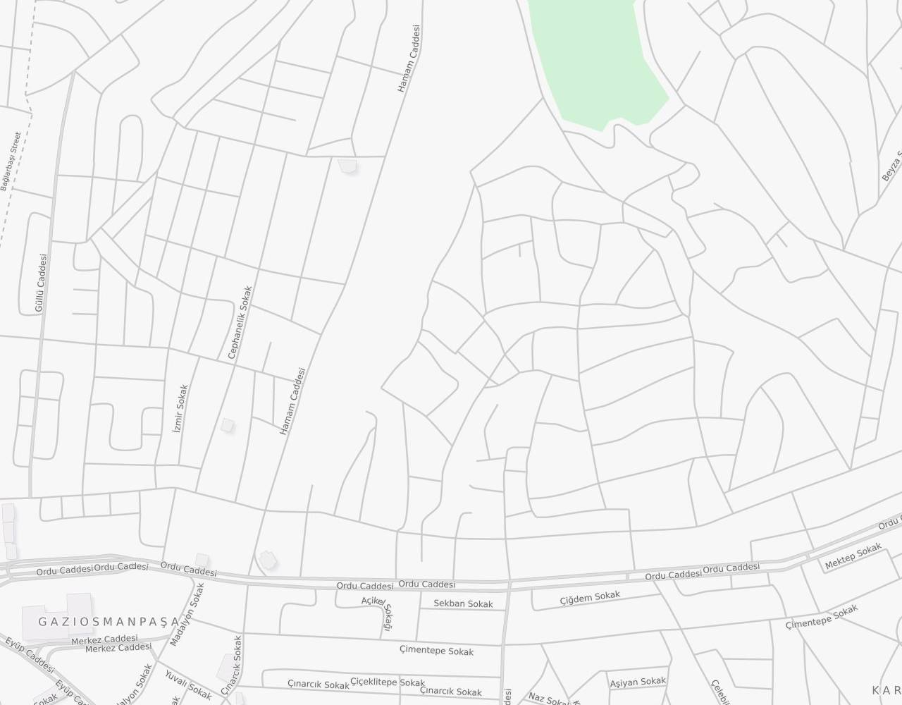 İstanbul Gaziosmanpaşa Meslek Lisesi harita