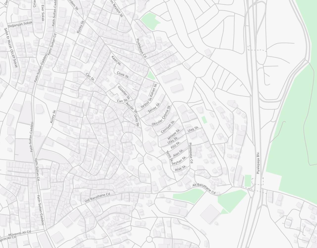 İstanbul Okmeydanı Okçular Tekkesi harita