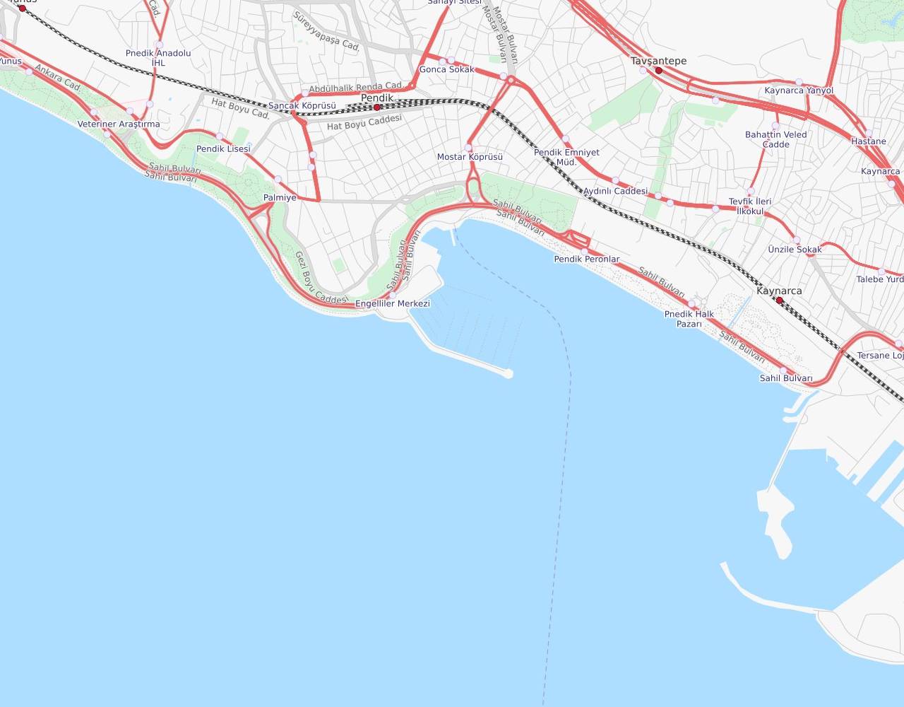 İstanbul, Pendik Marina harita