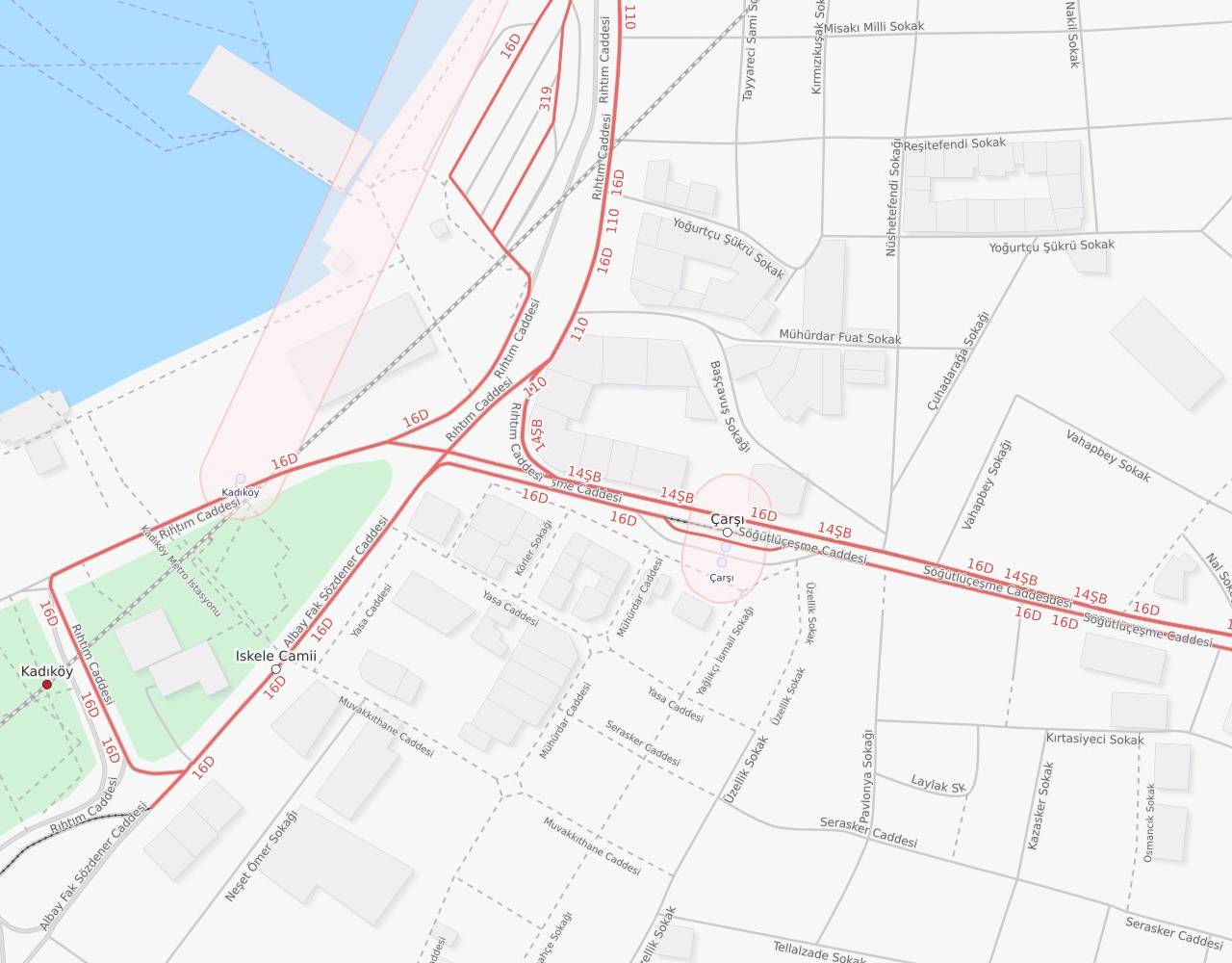 İstanbul Söğütlüçeşme Hızlı Tre harita
