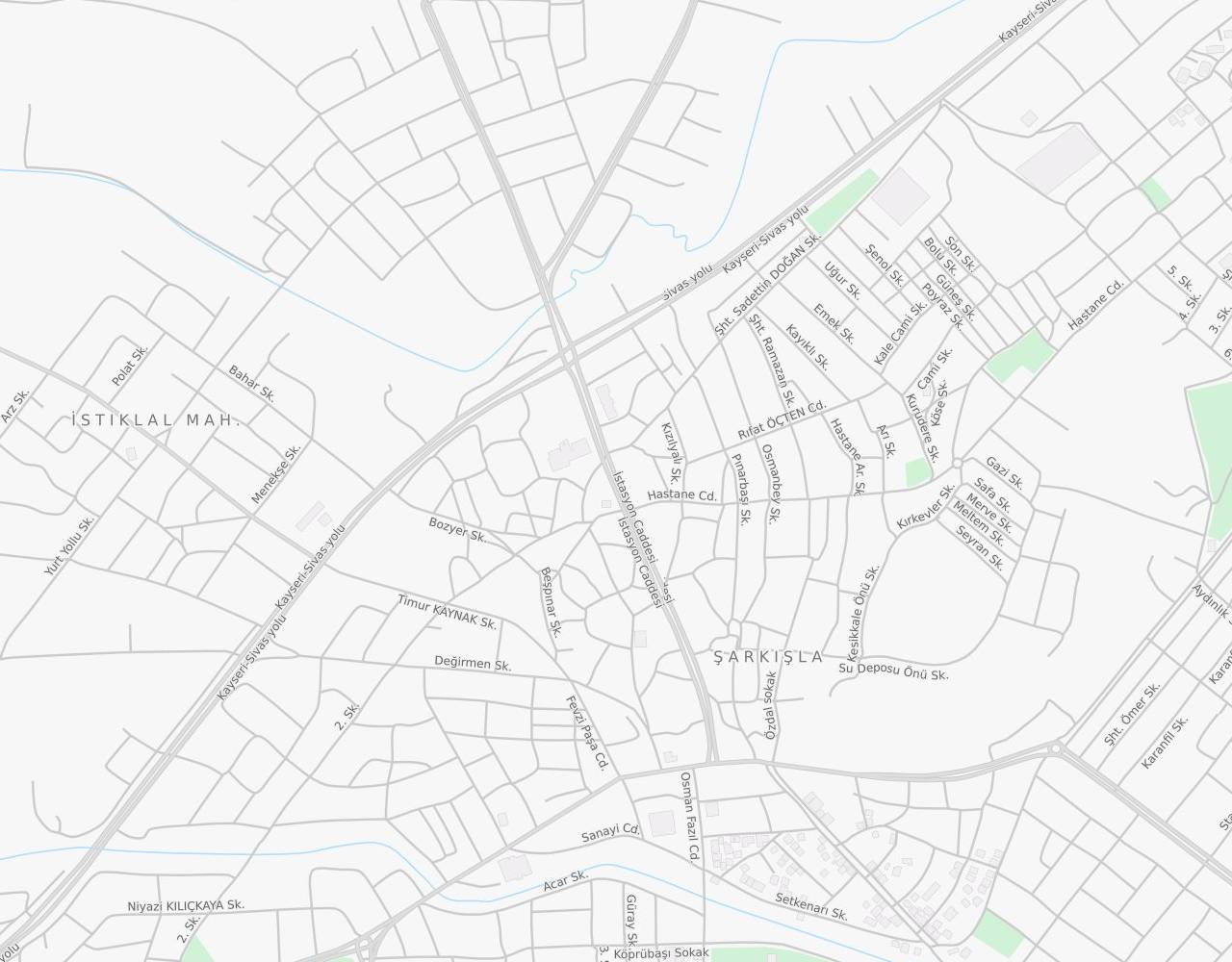 İstasyon Caddesi Şarkışla Sivas harita