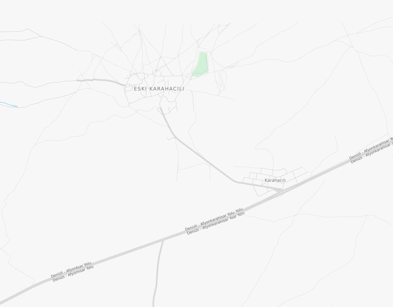 Karahacılı Köyü Yolu Karahacılı Dinar Afyonkarahisar harita
