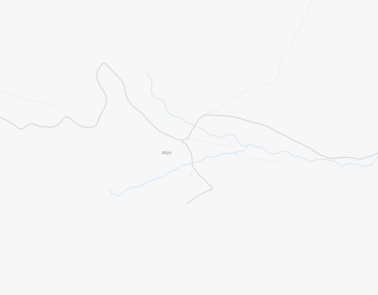 Kars Alçılı Köyü harita