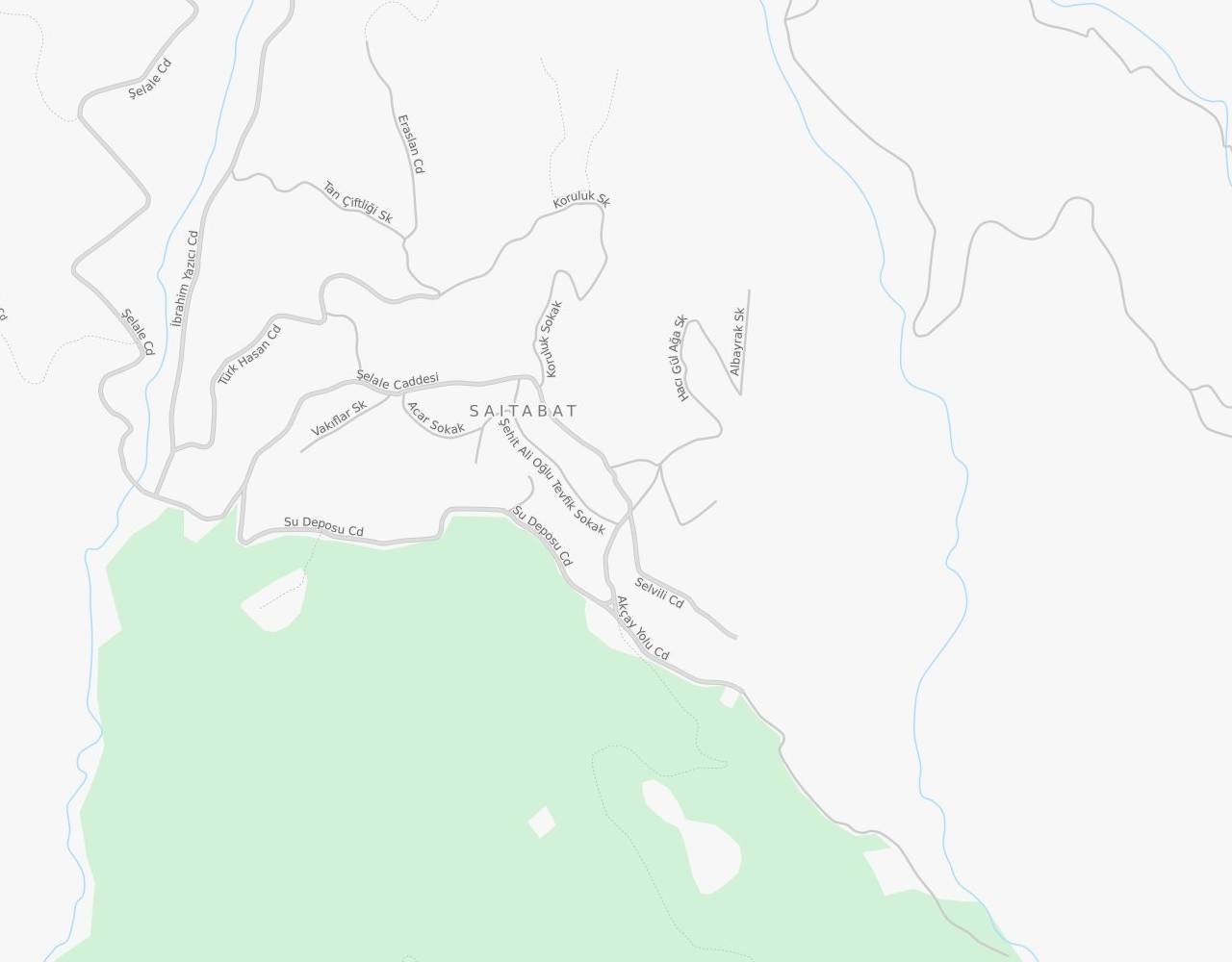 Kestel Saitabat Şelalesi harita