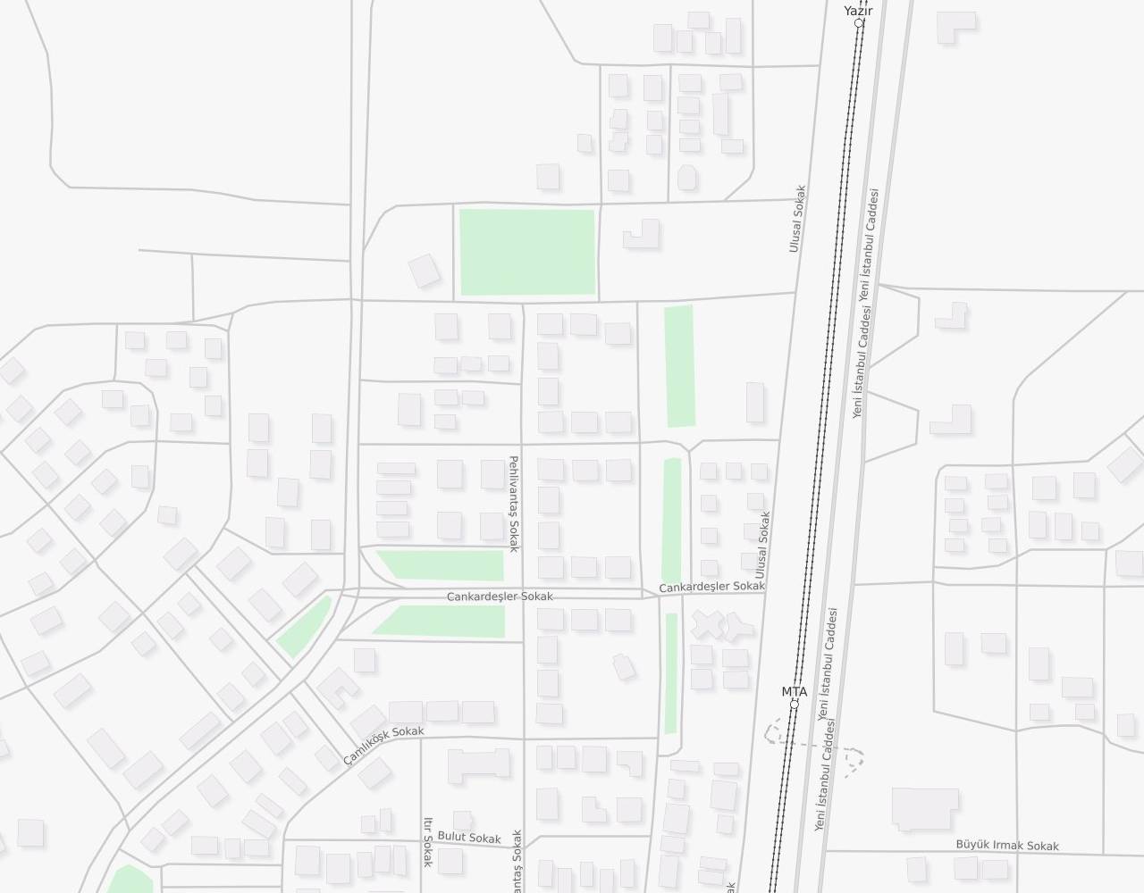 Konya Yazır Mahallesi Canfeda Sokak harita