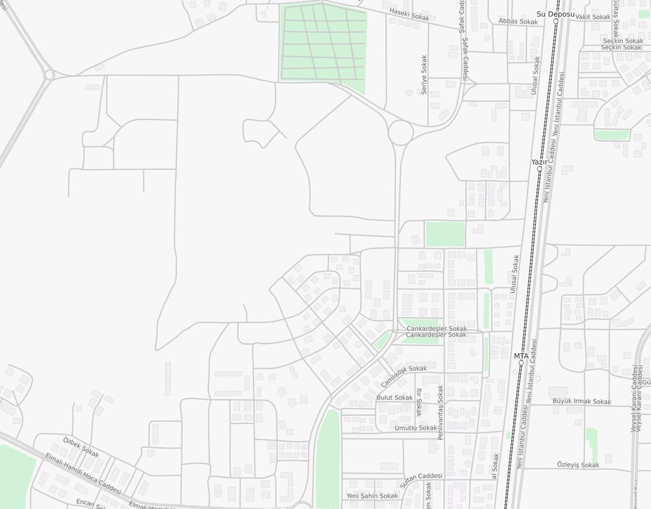 Korkuteli Caddesi Yazır Selçuklu Konya harita