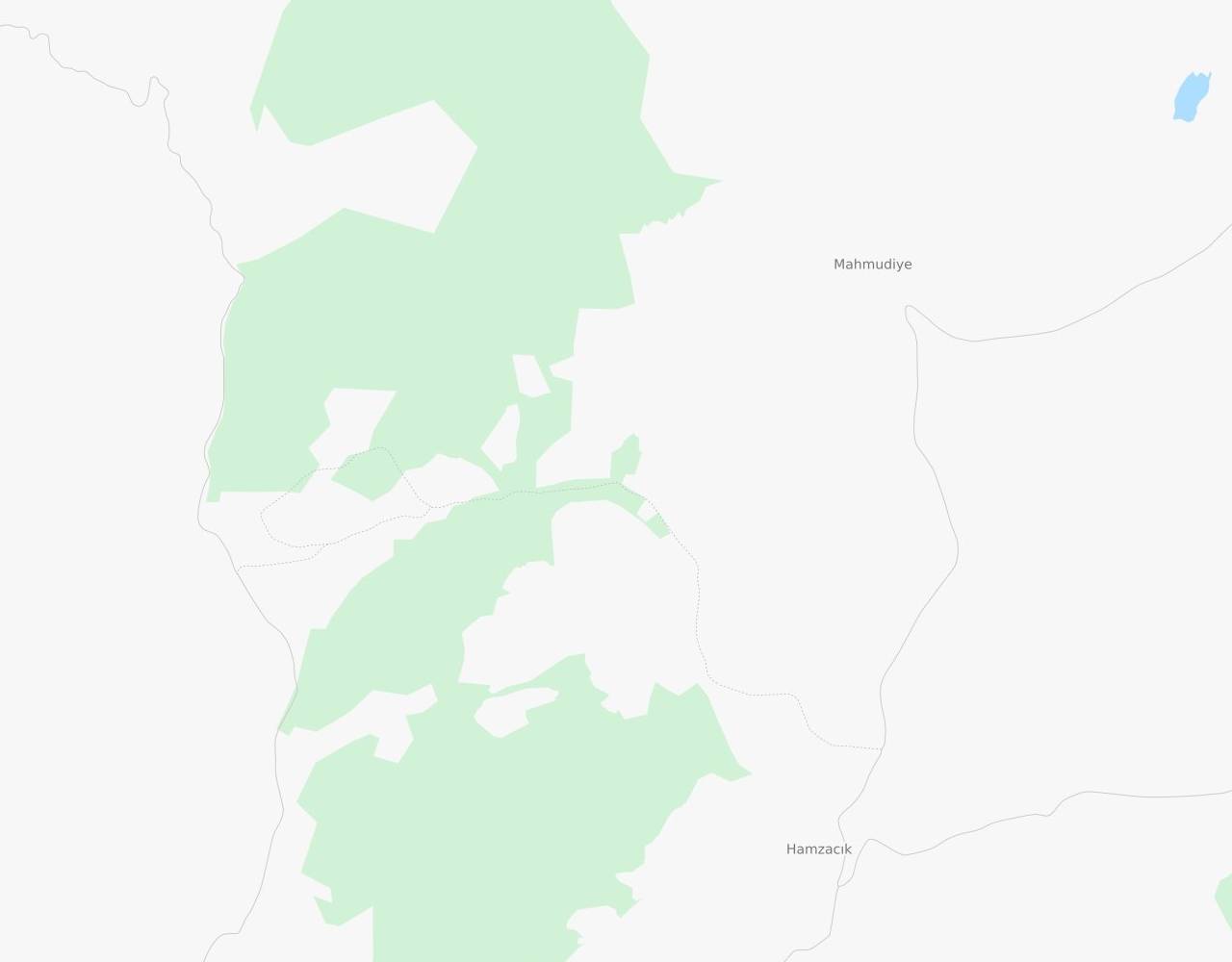 Mahmudiye Köyü Yolu Hamzacık Dursunbey Balıkesir harita